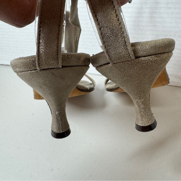 Vintage Donald J Pliner Slingback Y2K 90s Women's Open Toe Heels Size 7 - Picture 3 of 16